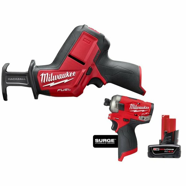 Milwaukee Tool Cordless Recip Saw, Hydraulic Dvr, 6.0 Bat 2520-20, 2551-20, 48-11-2460