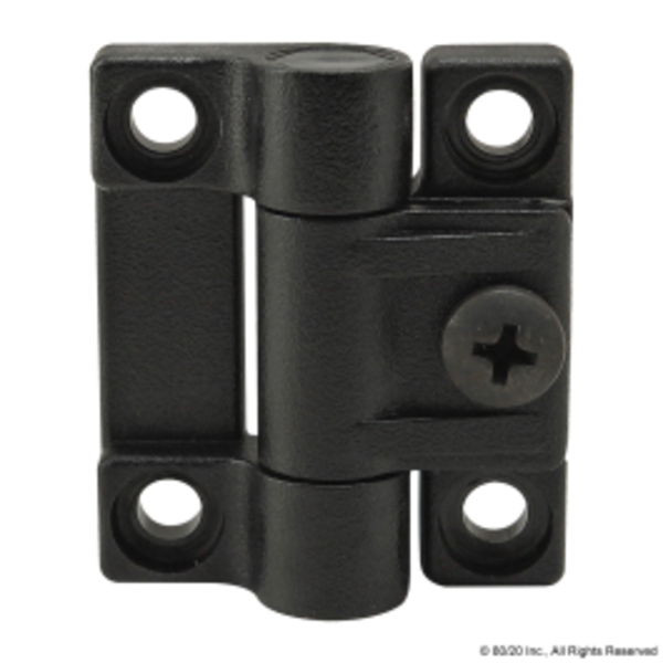 80/20 Black 25 S Adjustable Hinge 25-2081