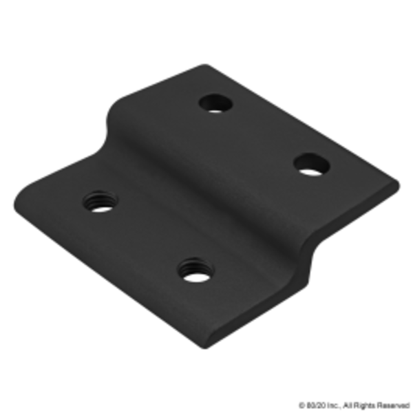 80/20 Black 50mm Single Panel Retainer 25-2497-BLACK