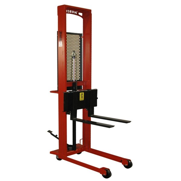 Wesco Wide Straddle Fork Stacker, ESFL-56-30-42S 260075