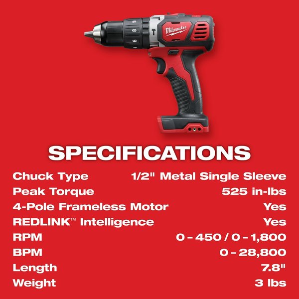 Milwaukee Tool M18 Compact 1/2