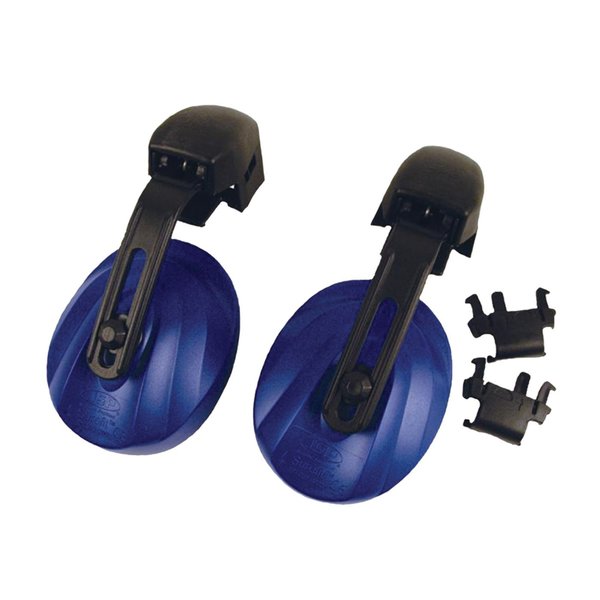 Pip Hard Hat Mounted Ear Muffs, 21 db, Black/Blue 262-AEJ030-50