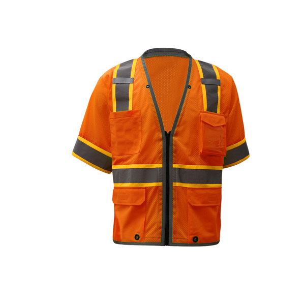 Gss Safety Standard Class 3 Snap Button Windbreaker 7502-2XL