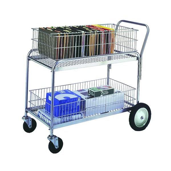 Wesco Wire Basket Office Cart, 188950 272231