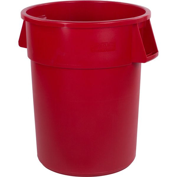 Bronco 55 gal Round Trash Can, Red 84105505