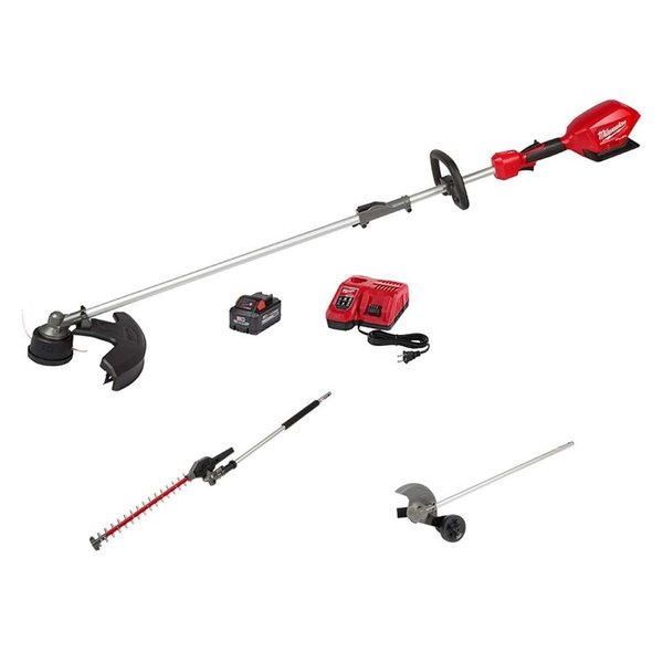 Milwaukee Tool M18 FUEL String Trimmer, EXTRA Hedge Trimmer AND Edger Attachments 2825-21ST, 49-16-2719, 49-16-2718