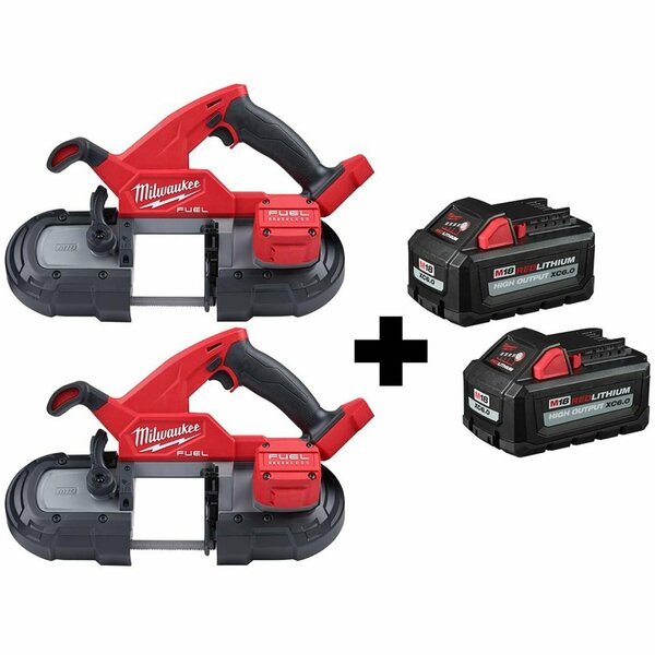 Milwaukee Tool M18 Fuel (2) CP BandSaw, XC6.0 Batry 2829-20, 2829-20, 48-11-1862