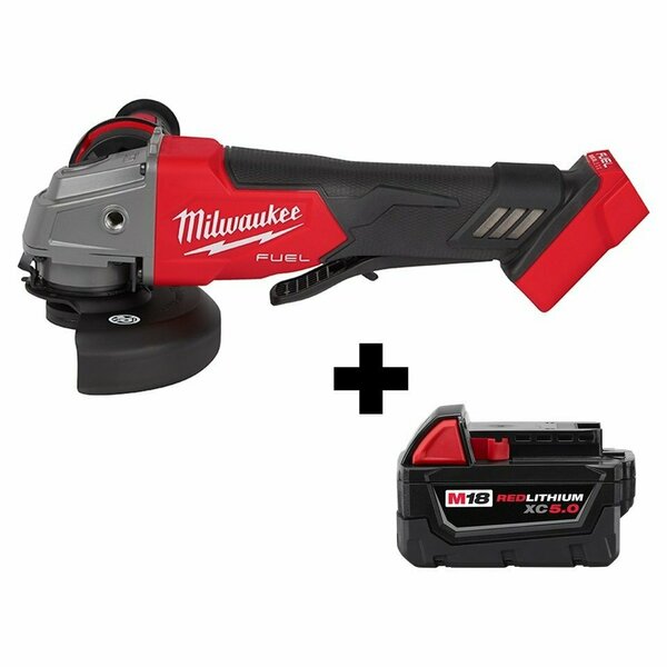 Milwaukee Tool M18 Fuel 4 1/2 In. / 5" Grinder, Battery 2880-20, 48-11-1850