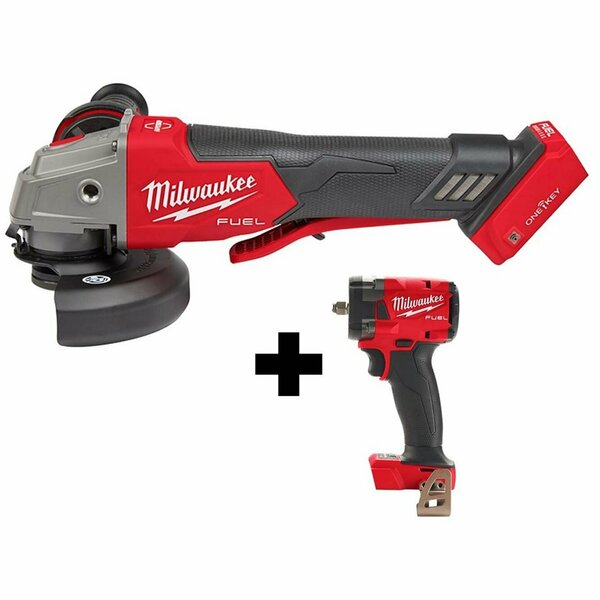 Milwaukee Tool M18 Fuel Brkng Grndr, 3/8 CP Ipct Wrnch 2882-20, 2854-20