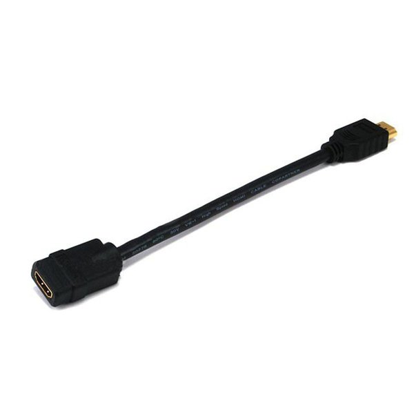 Monoprice HDMI Port Saver, Black, 8 in, 28AWG 2891