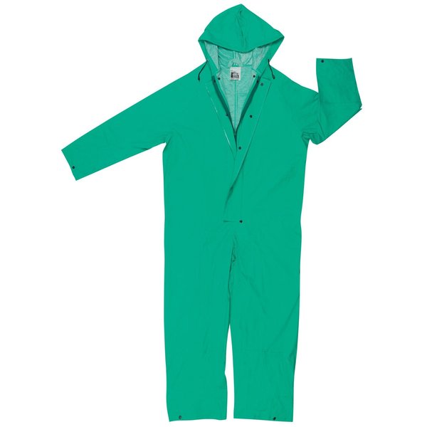 Mcr Safety Dominator 0.35mm PVC/Poly Coverall, 2XL 2981X2