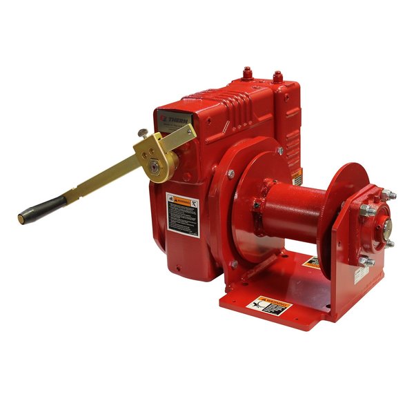 Thern Worm Gear Hand Winch, 4000Lb For Pulling 2W40-L