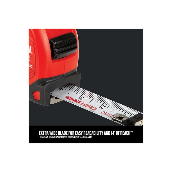 Craftsman Proreach 25-ft Magnetic Tape Measure CMHT37665S | Zoro