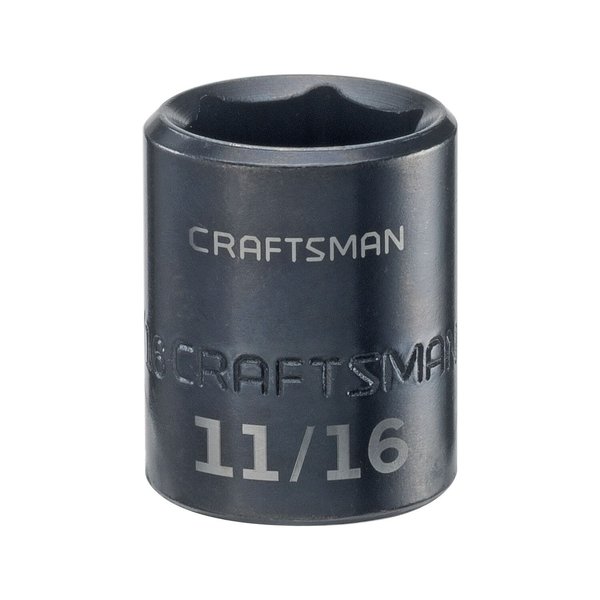 Craftsman Sockets, 3/8" Drive 11/16" SAE Impact Sh CMMT15837