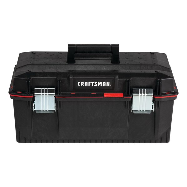 Craftsman Tool Box, Structural Foam, Black, 23 in W x 12 in D x 10-1/2 in H CMST23001