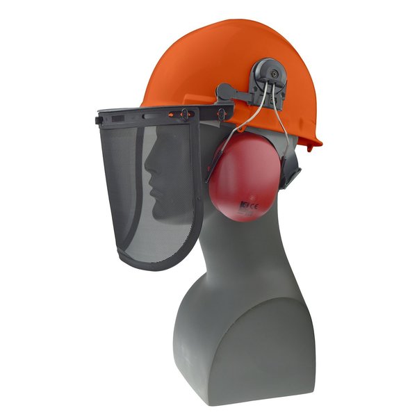 Radians Front Brim Hard Hat Loggers Combo, Pinlock, Orange 300-OVM