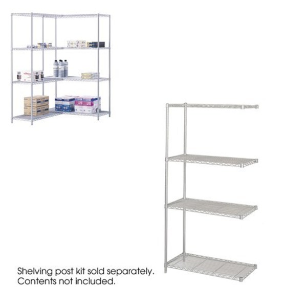 Safco Industrial Shelf Add-On Unit, 36 x 18" 5286GR