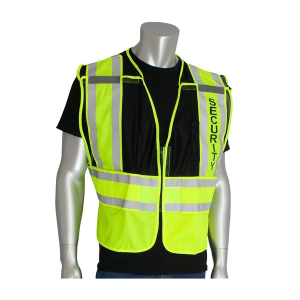 Pip Public Safety Vests, Ansi 207 302-PSV-BLK-M/XL