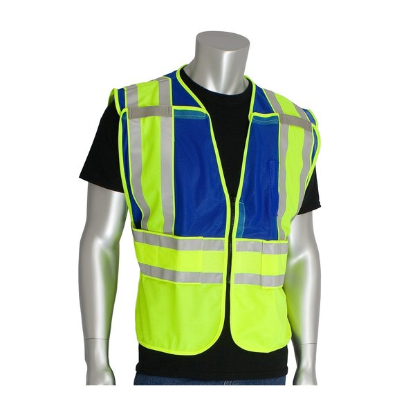 Pip Public Safety Vests, Ansi 207 302-PSV-BLU-NL-MD/XL