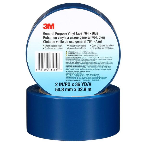 3M General Purpose Vinyl Tape 764, PK24 43432