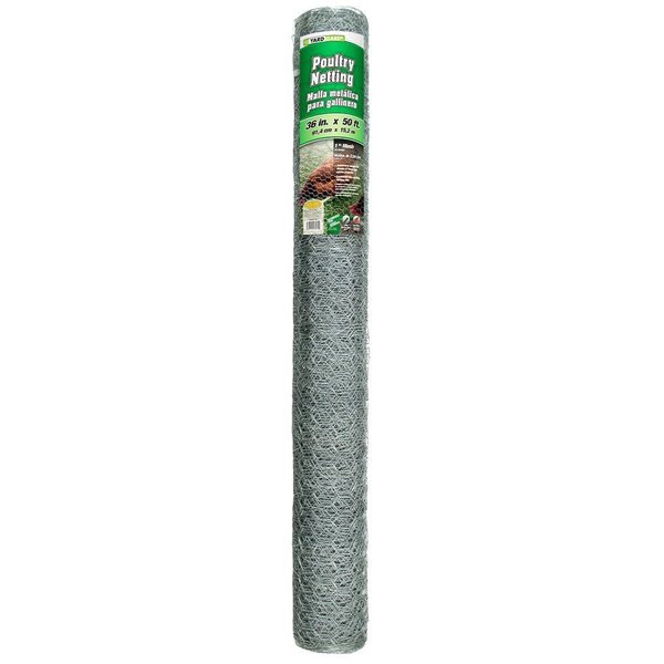 Yardgard Poultry Netting, 20 ga., 1", 36"x50 ft. 308421B