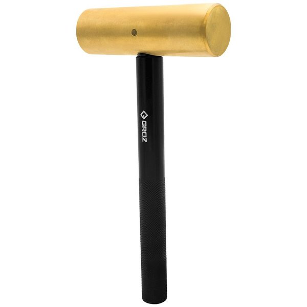 Groz Hammer, Brass, 4 lb. Head 32494