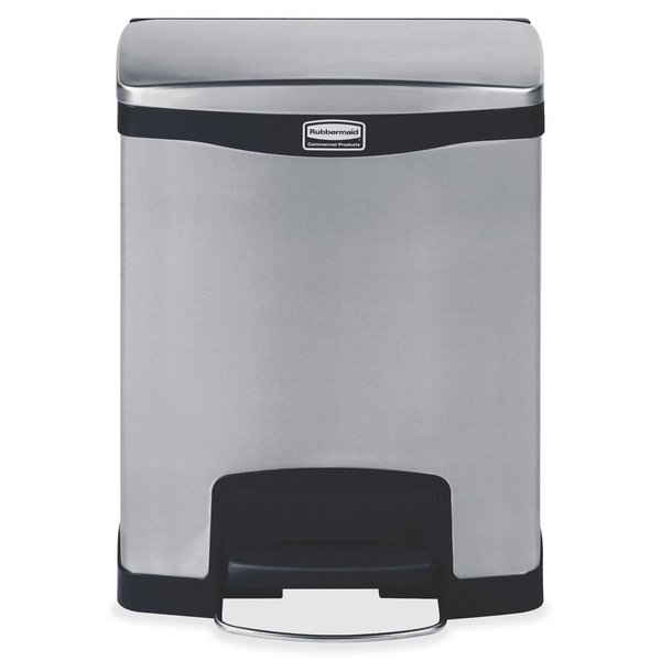 Rubbermaid Trash Can,Square,23 gal.,Black FG356988BLA, 1 - Food 4 Less