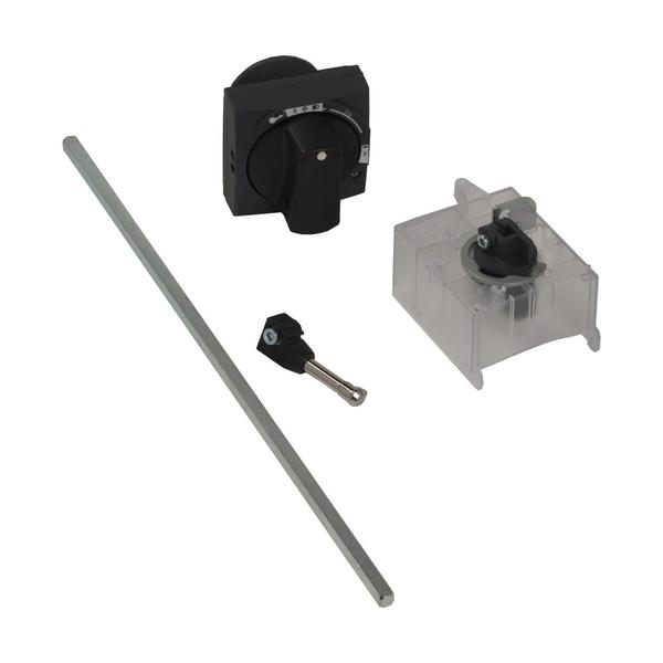 Schneider Electric Extended rotary handle kit, TeSys Deca, IP54, black handle, with trip indication, for GV3L-GV3P GV3APN01