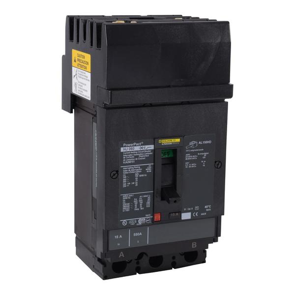 Square D Molded Case Circuit Breaker, HJA Series 30A, 2 Pole, 600V AC HJA260301