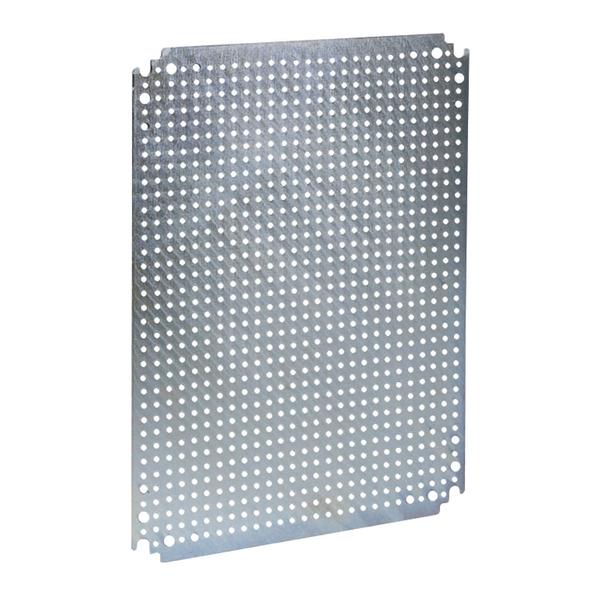 Schneider Electric Microperforated mounting plate H600xW600 w/holes diam 3, 6mm on 12, 5mm pitch NSYMF66