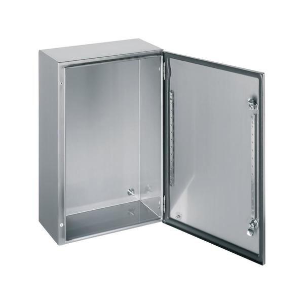 Schneider Electric Wall mounted enclosure, Spacial S3X, stainless steel 304L, plain door, 500x400x200mm, IP66 NSYS3X5420