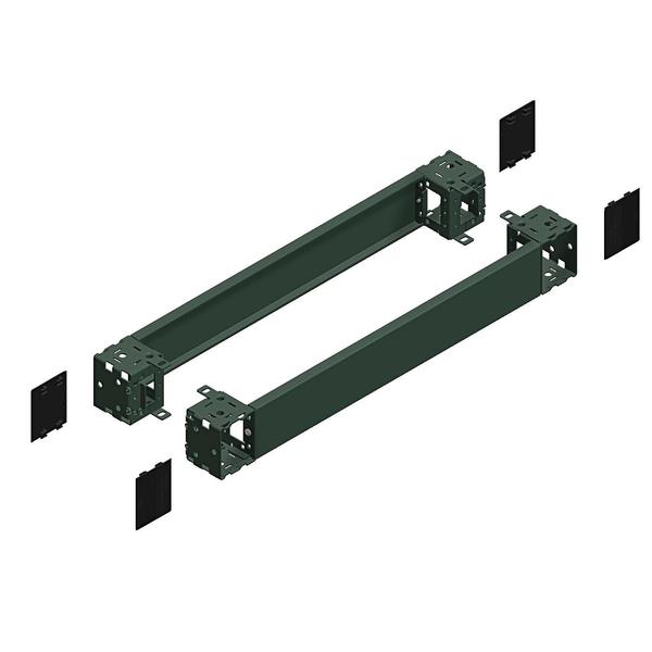 Schneider Electric Front & rear plinth, PanelSeT SFN, Spacial SF, for electrical enclosure W400mm, plinth H100mm NSYSPF4100