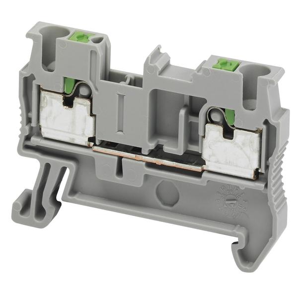 Schneider Electric Terminal block, Linergy TR, push-in type, feed through, 2 points, 2.5mm², grey, set of 50 NSYTRP22