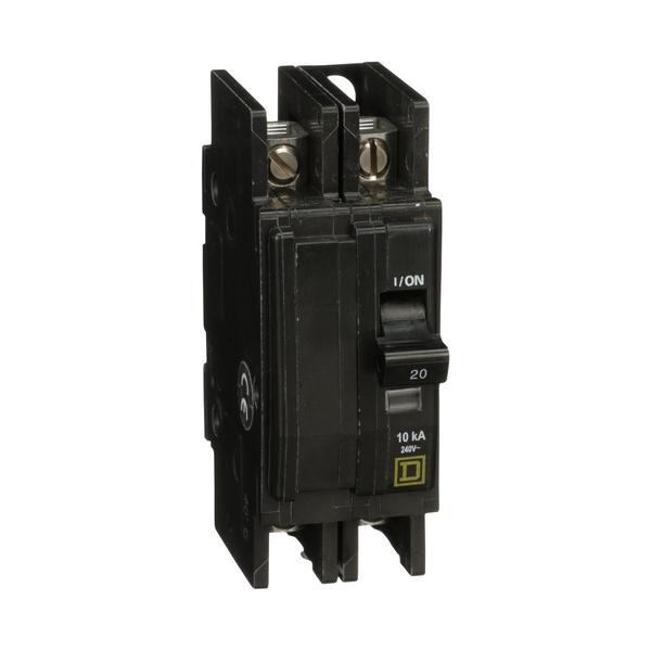 Square D Miniature Circuit Breaker, QOU Series 20A, 2 Pole, 240V AC QOU220H