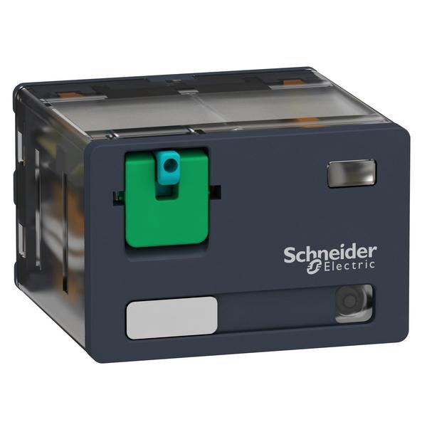 Schneider Electric Power plug-in relay, 15 A, 4 CO, with LE, 12V DC Coil Volts, 4 C/O RPM42JD