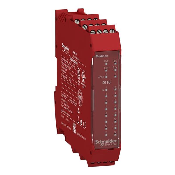 Schneider Electric Expansion module, Modicon MCM, 16 inputs, screw XPSMCMDI1600