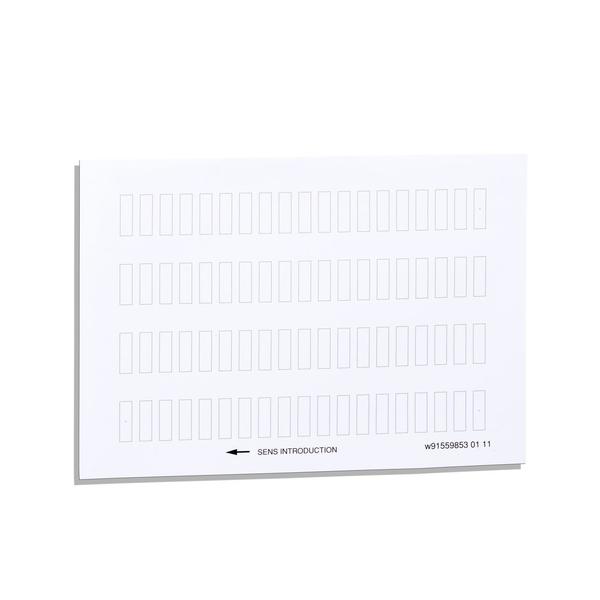 Schneider Electric Harmony XB5, Harmony XB4, sheet of 76 unmarked legends 8 x 27 mm for legend holder 30 x 40 mm ZBY4100