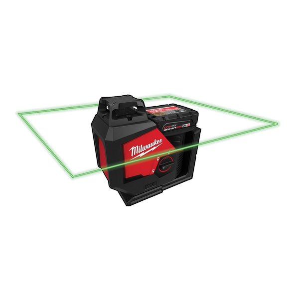 Milwaukee Tool M12 Green 360-Degree Single Plane Laser Kit 3631-21