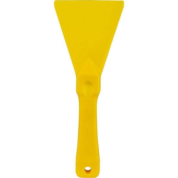 Carlisle Foodservice Plastic Handheld Scraper 3", Yellow 40230EC04