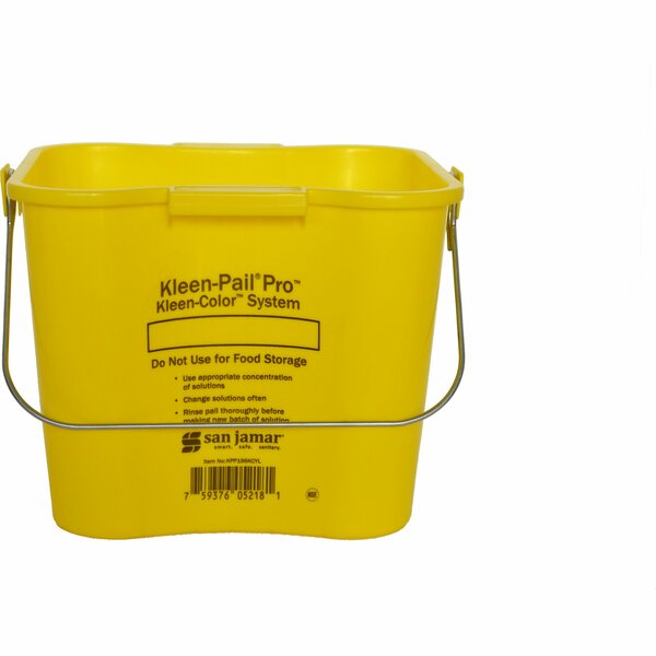 Kleen-Pail Bucket Color 6 Quart, Yellow KPP196KCYL