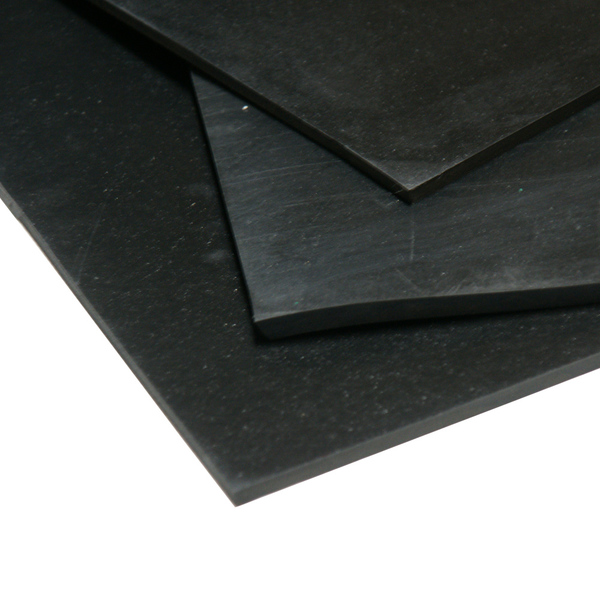 Rubber-Cal Silicone Sheet - 50A - Smooth Finish - No Backing - 0.25" Thick x 12" Width x 12" Length - Black 36-005B-250