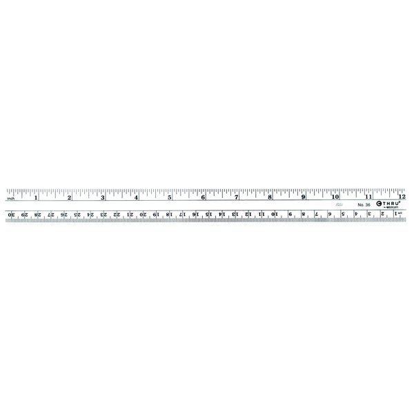 Westcott Rulers, 12"/ 30 cm Flexible Inch/ Metric Ruler Bulk Pack 100/BOX 36-BP