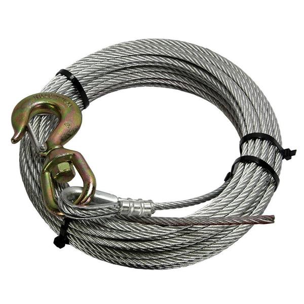 Pierce Winch, Cable, Swivel Hook, 3/8" x 100 ft. 375250