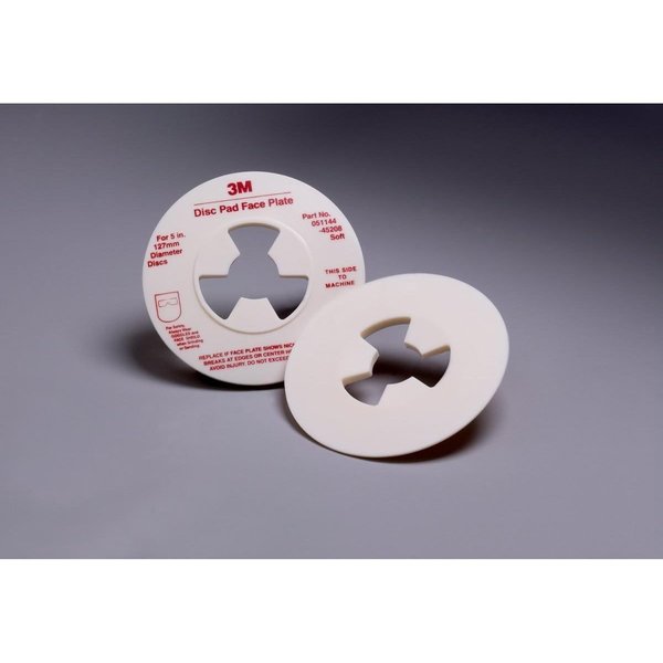 3M DISC PAD FACE PLATE, 5IN, SOFT WHITE 7000120521