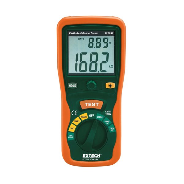 Extech Earth Ground Tester With Nist, 382252 382252-NIST