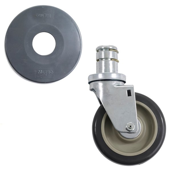 Metro Caster, With Brake, 5 In, Ea 5HHPB