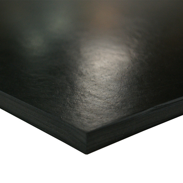 Rubber-Cal Buna-N Sheet - Adhesive-Backed - 0.125" Thick x 6" Width x 36" Length - 60A - Black - ASTM D2000 BG 39-P006-125