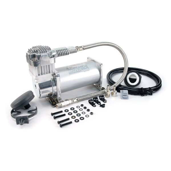 Viair Silver Compressor Kit, 12V, 33Prcnt Duty, S, Free Air CFM @ 90 PSI - Air Compressor: 1.00 40040