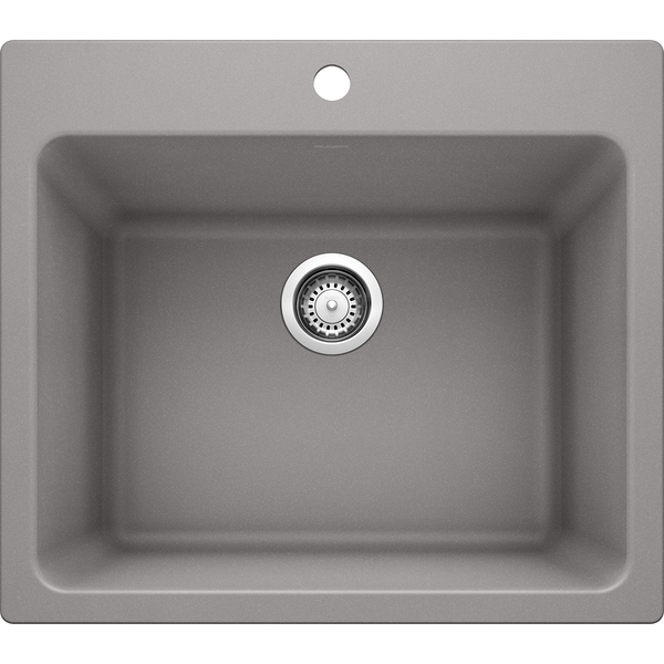Blanco Liven Silgranit Laundry Sink, Metallic Gy 401924
