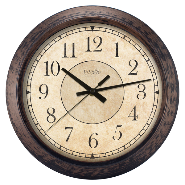 La Crosse Technology Antique Finish Wall Clock, 14" 404-2635